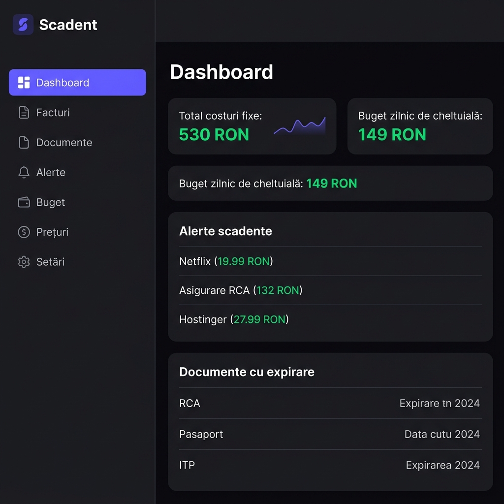 Scadent App Interface